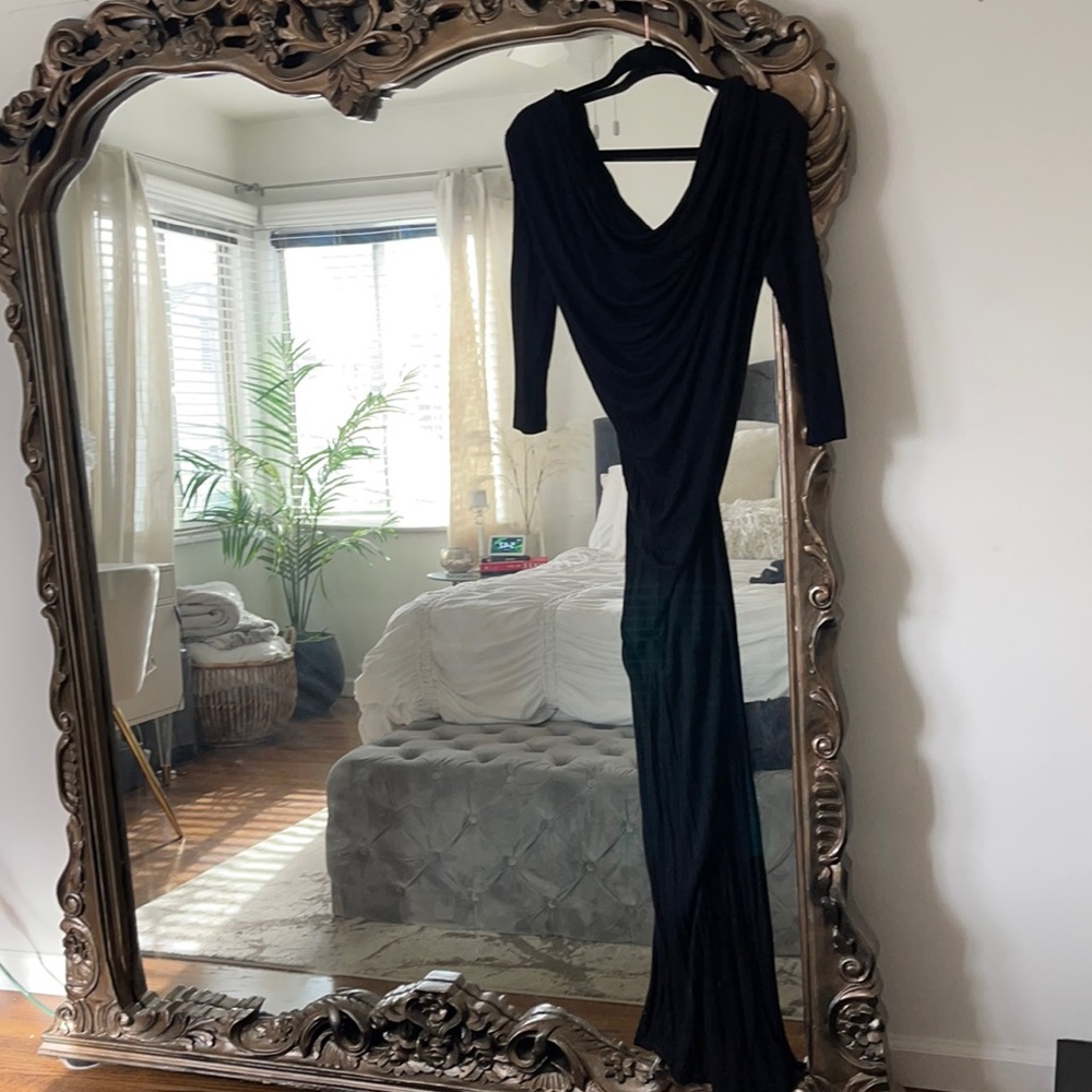 Long Black Off Shoulder Dress